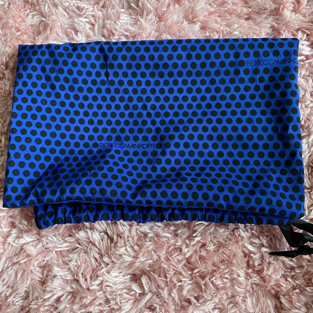 Rebecca Minkoff Neon Pink Brown Woven M.A.C. Bag - Picture 5 of 5